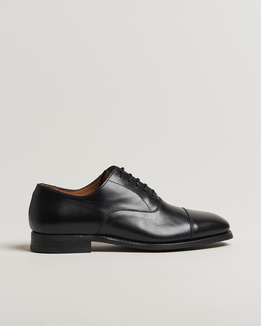 Myrqvist Äppelviken Oxford Black Calf – Negro