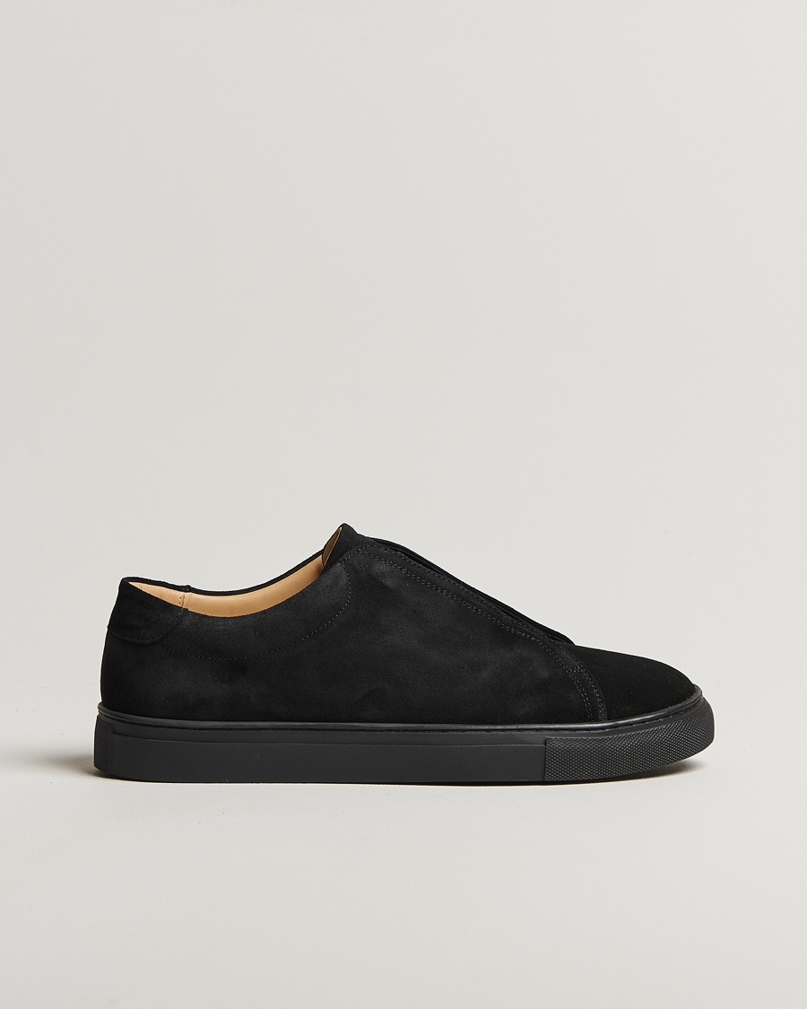 Myrqvist Alnö Sneakers Black Suede – Negro