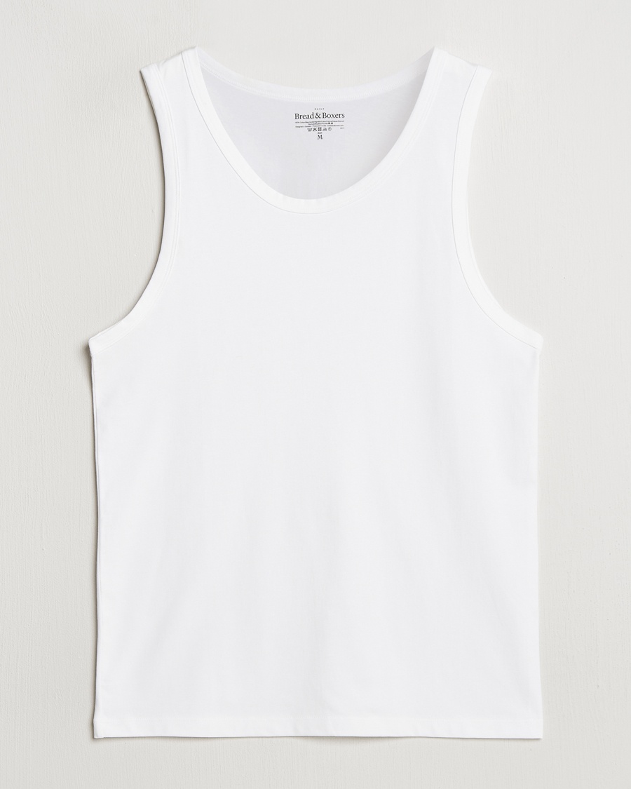 Bread & Boxers Relaxed Tank Top White – Blanco