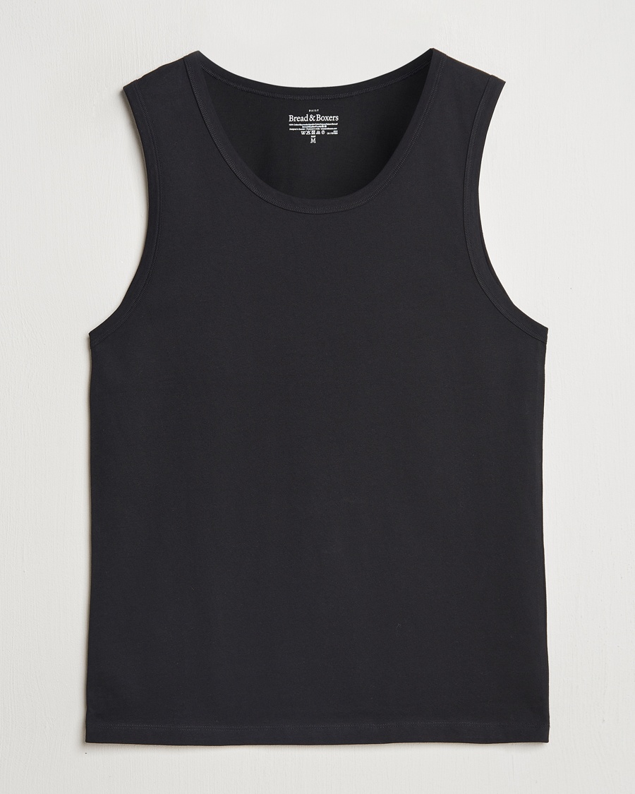 Bread & Boxers Relaxed Tank Top Black – Negro