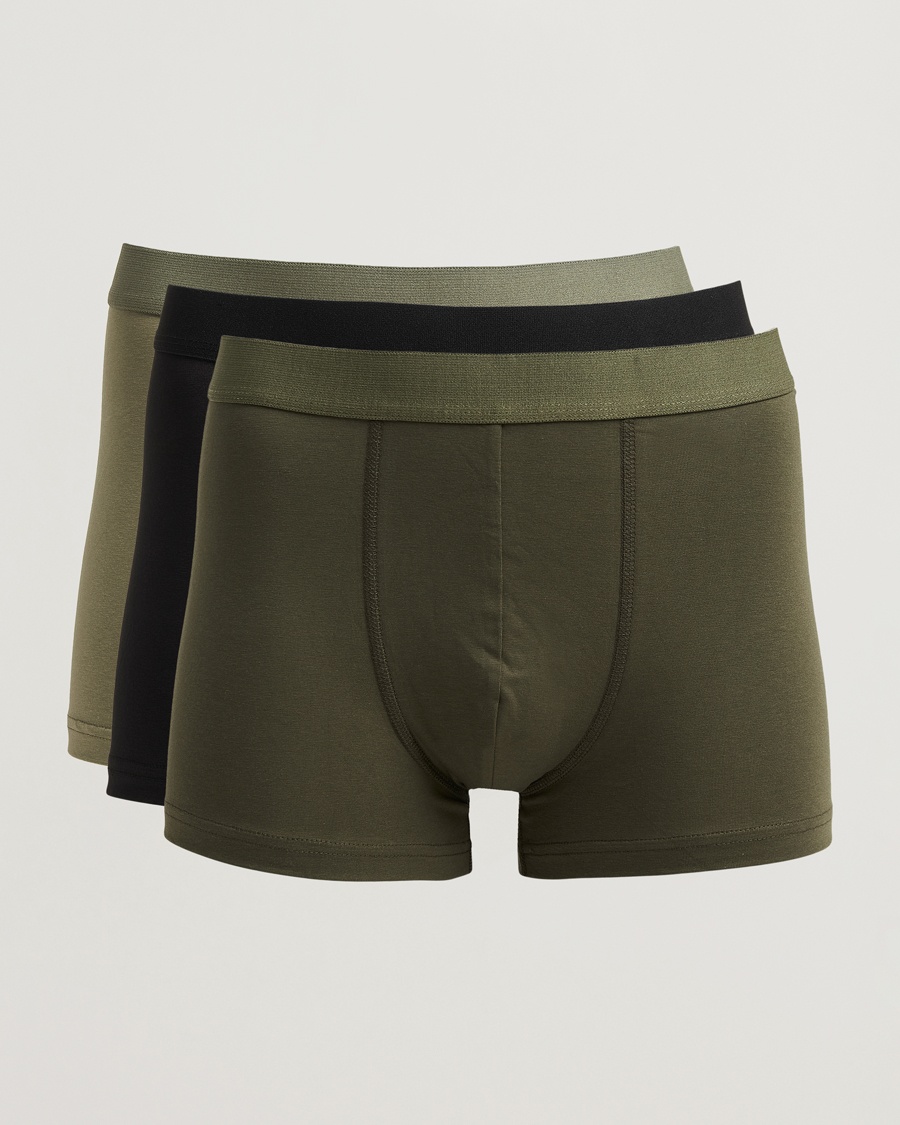 Bread & Boxers 3-Pack Boxer Brief Khaki/Green/Black – Multicolor
