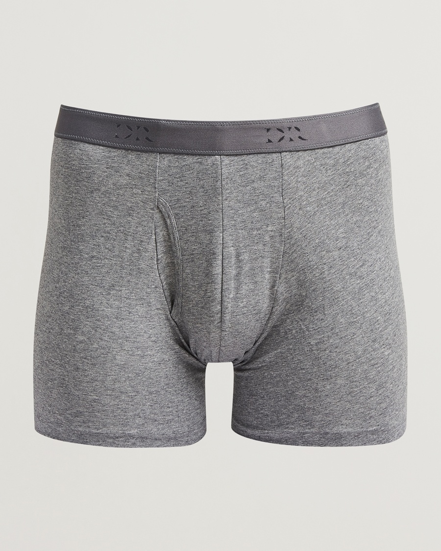 Derek Rose Pima Cotton Stretch Trunk Charcoal – Gris