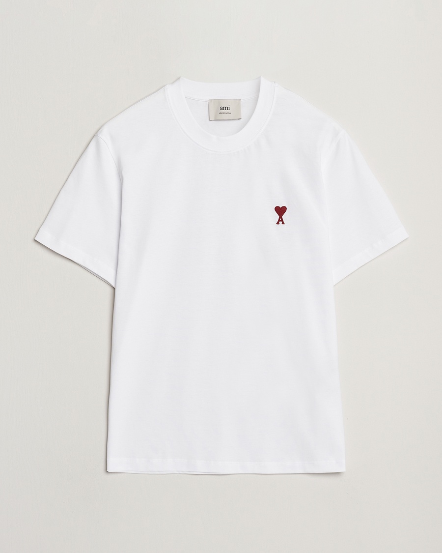 AMI Heart Logo T-Shirt White – Blanco
