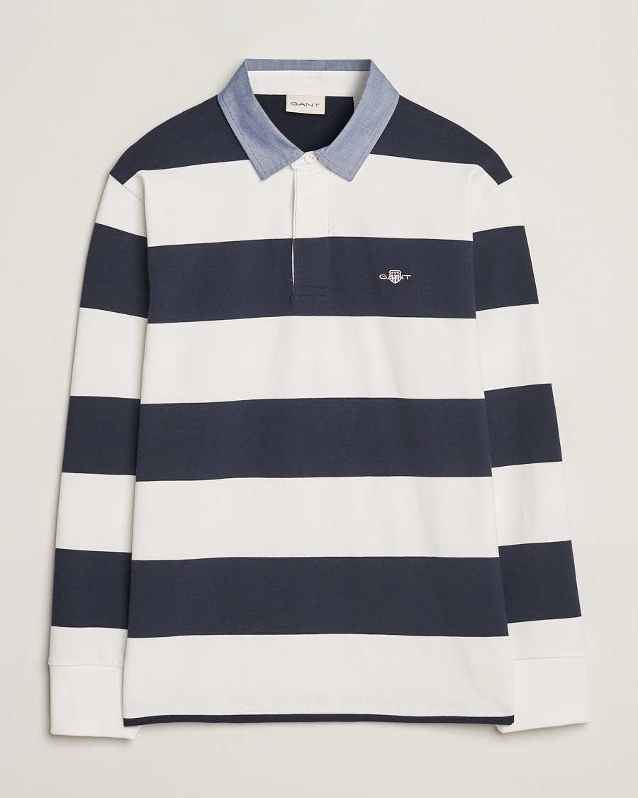 Gant Chambray Barstriped Rugger Eggshell – Azul