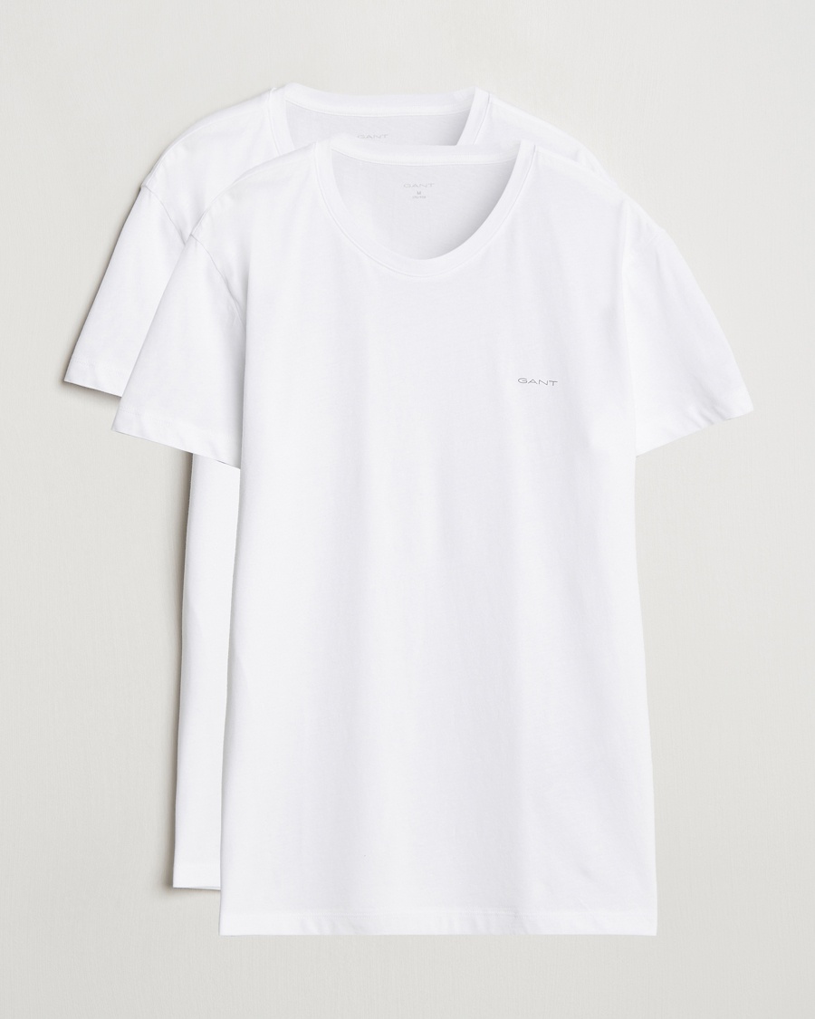 Gant 2-Pack Crew Neck T-Shirt White – Blanco
