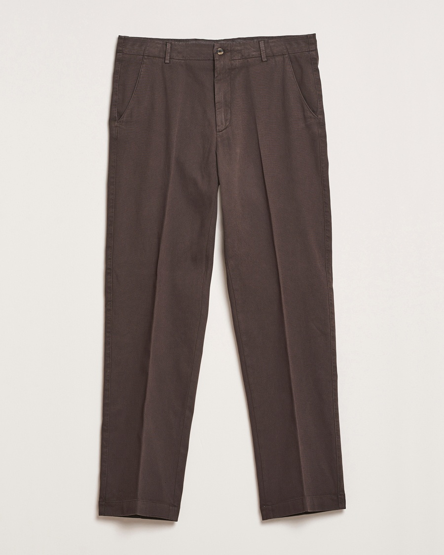 Boglioli Regular Fit Cotton Chinos Brown – Marrón