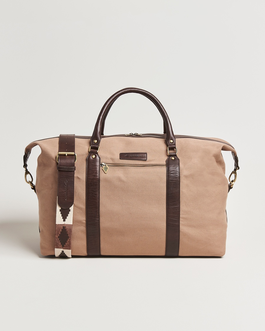 Pampeano Cabballero Large Canvas Weekend Bag Khaki – Marrón
