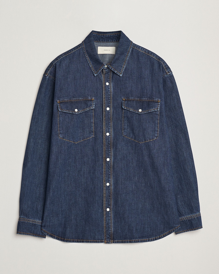 Jeanerica Arno Denim Shirt Dark Blue Vintage – Azul