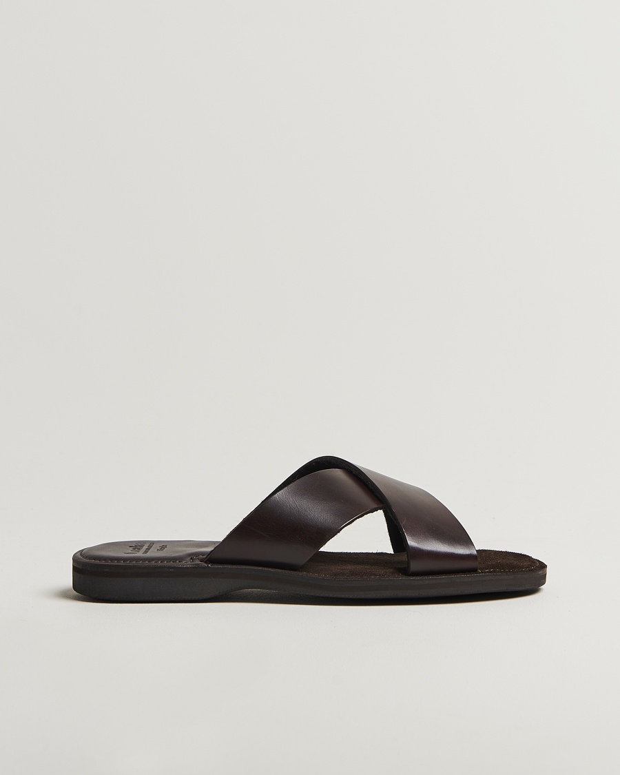 Loake 1880 Gozo Leather Sandal Dark Brown – Marrón