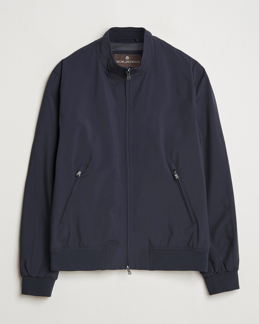 Oscar Jacobson Bomber Nylon Jacket Navy – Azul