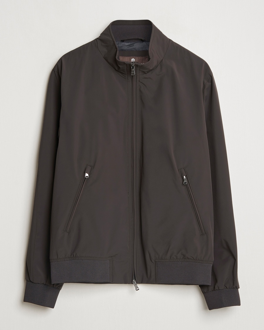 Oscar Jacobson Bomber Nylon Jacket Brown – Marrón