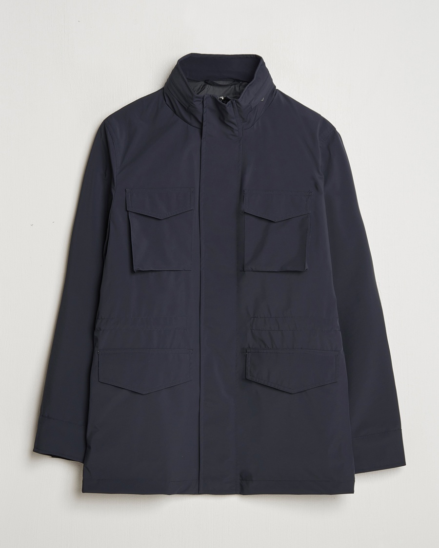 Oscar Jacobson M65 Nylon Field Jacket Navy – Azul
