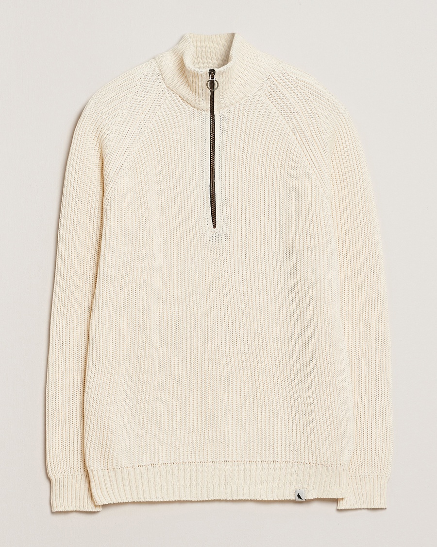 Peregrine Felix Quarter Zip Jumper White – Blanco