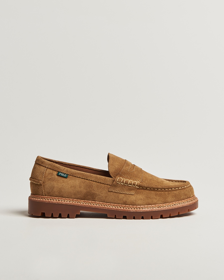 Polo Ralph Lauren Jett Suede Penny Loafer Desert Tan - Tamaño: EU41 - Color: Marrón