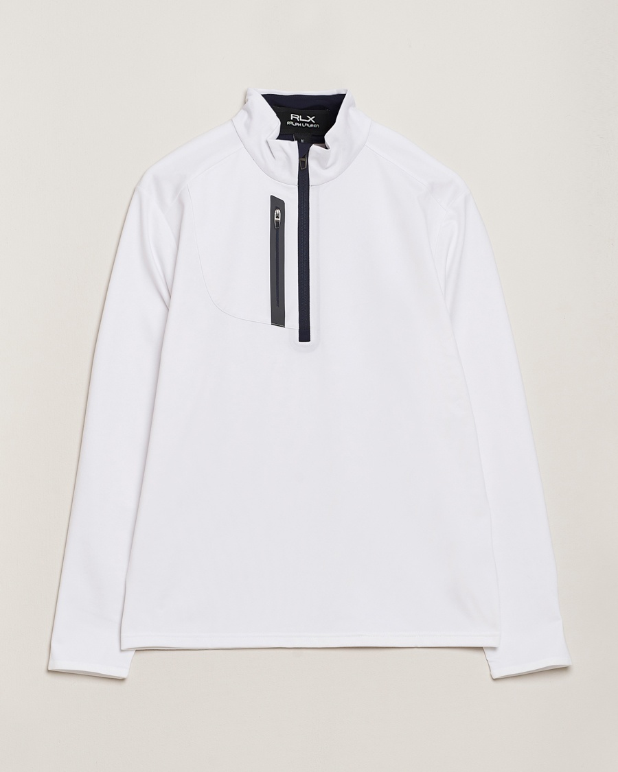 RLX Ralph Lauren Luxury Jersey Half Zip Ceramic White – Blanco
