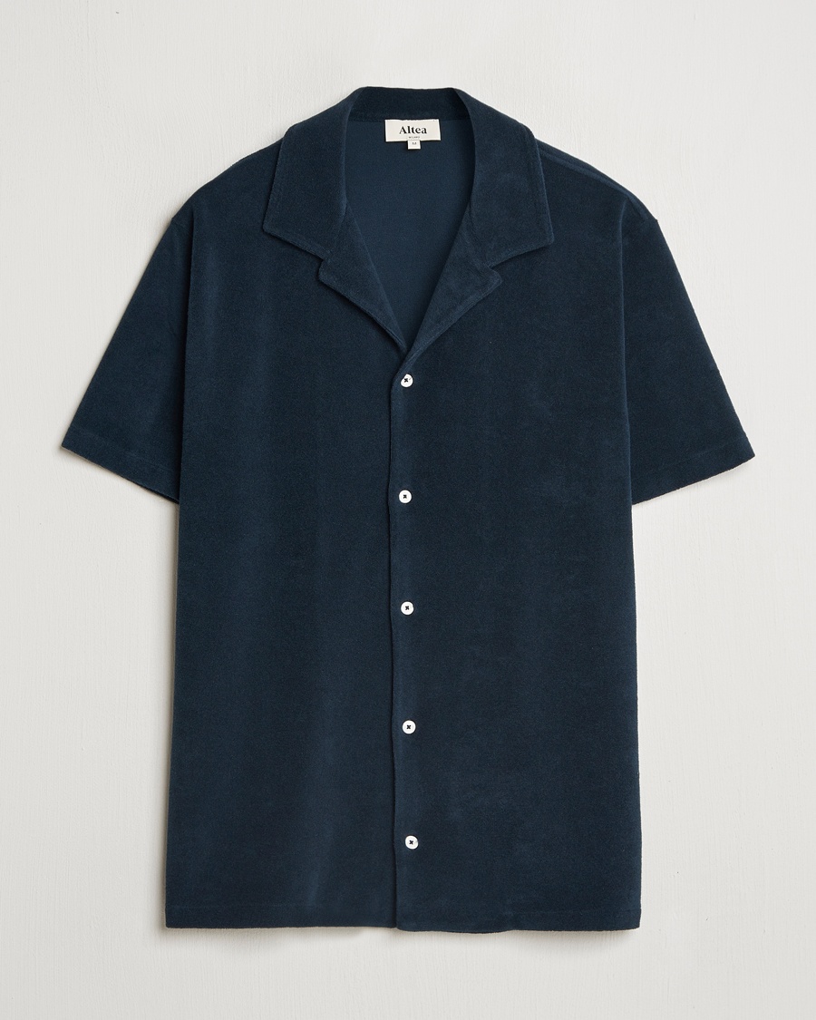 Altea Terry Bowling Shirt Navy – Azul