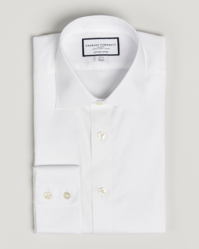 Charles Tyrwhitt Egyptian Cotton Twill Shirt White – Blanco