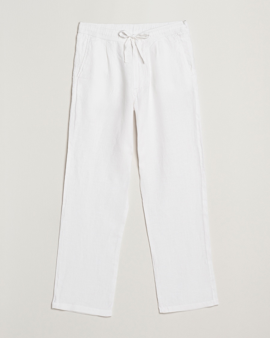 KnowledgeCotton Apparel Loose Linen Pants Bright White – Blanco