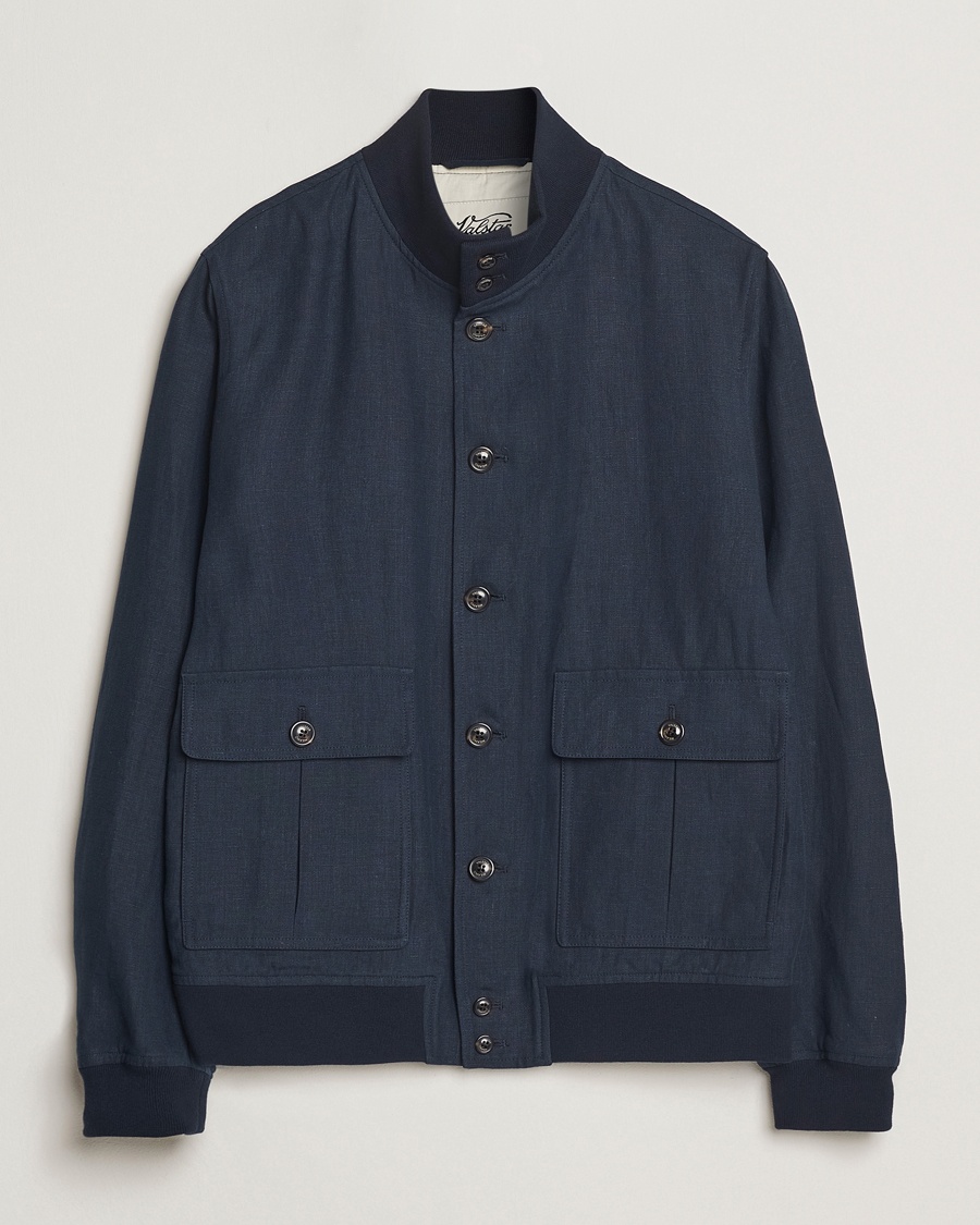 Valstar Valstarino Linen Jacket Navy – Azul