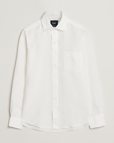 Drake's Linen Summer Shirt Ecru – Blanco
