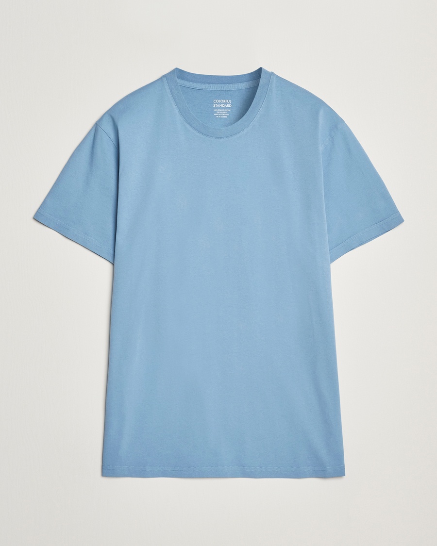 Colorful Standard Classic Organic T-Shirt Seaside Blue – Azul