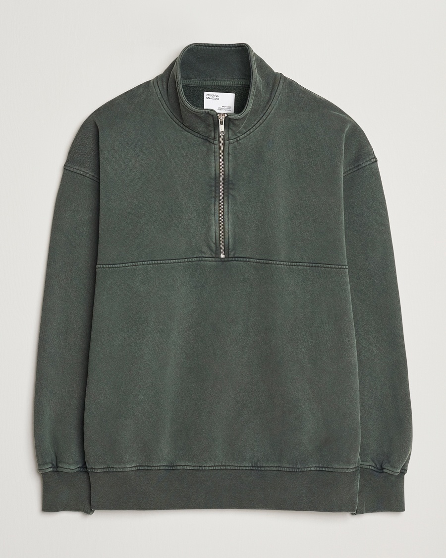 Colorful Standard Classic Organic Half-Zip Midnight Forest – Verde