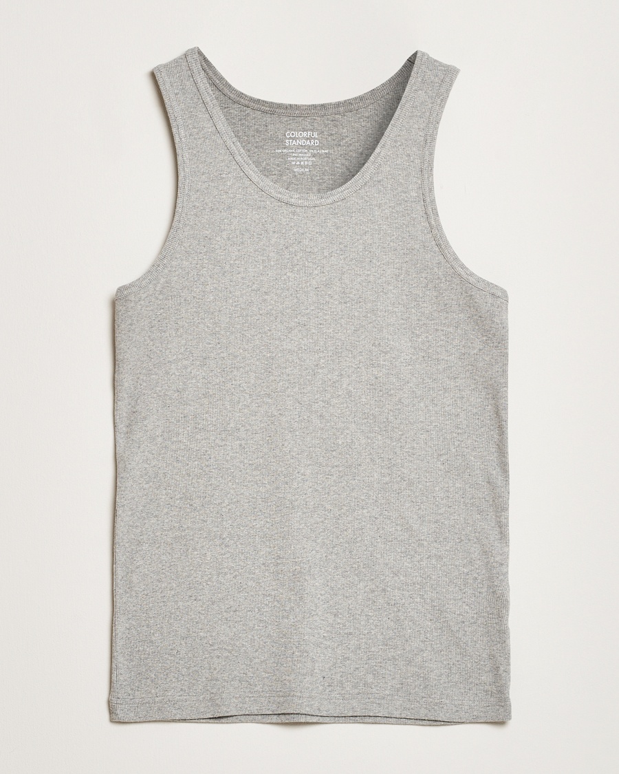 Colorful Standard Organic Rib Tank Top Heather Grey – Gris