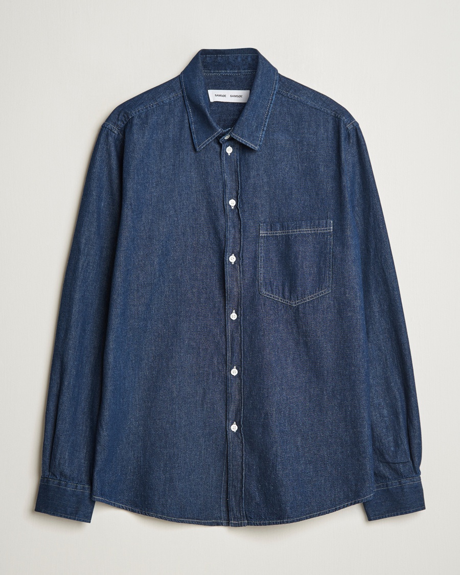 Samsøe Samsøe Ryan Chambray Shirt Salute Blue – Azul