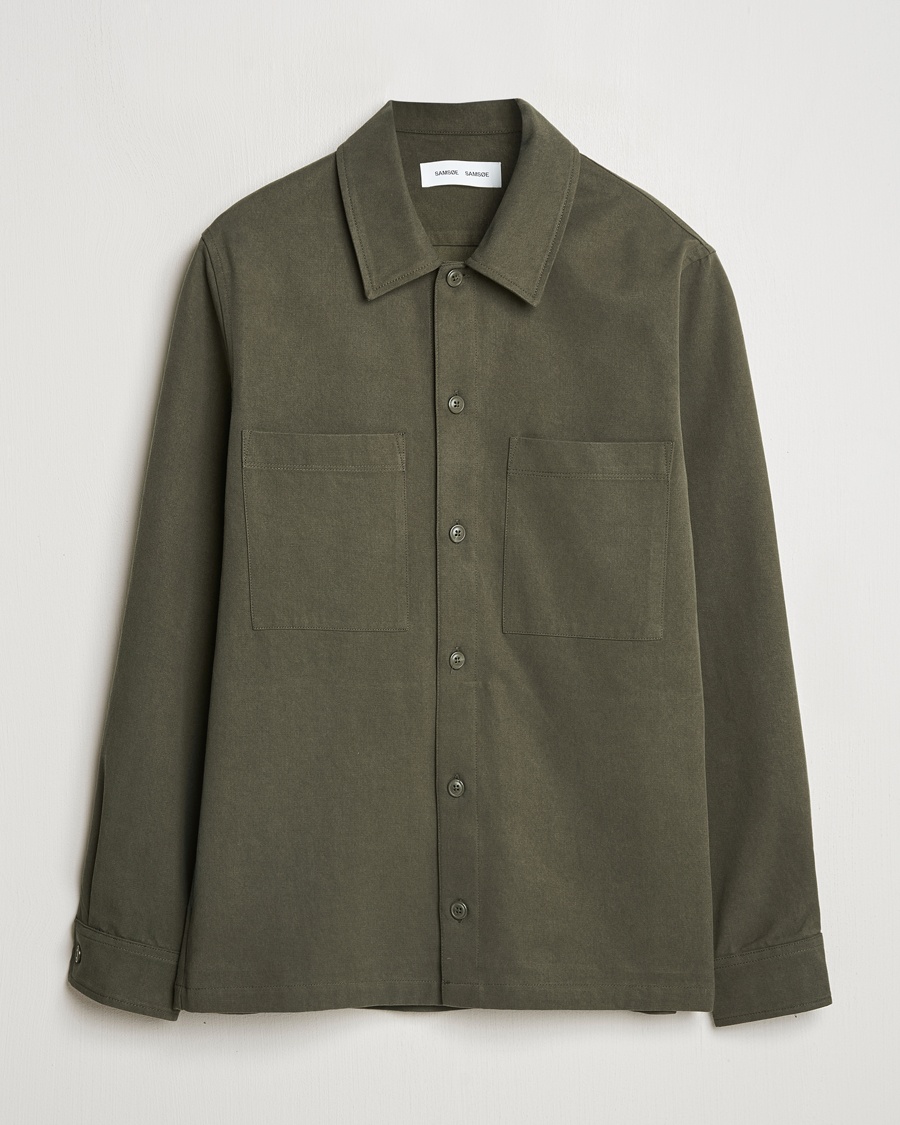 Samsøe Samsøe Sataka Overshirt Forest Night – Verde