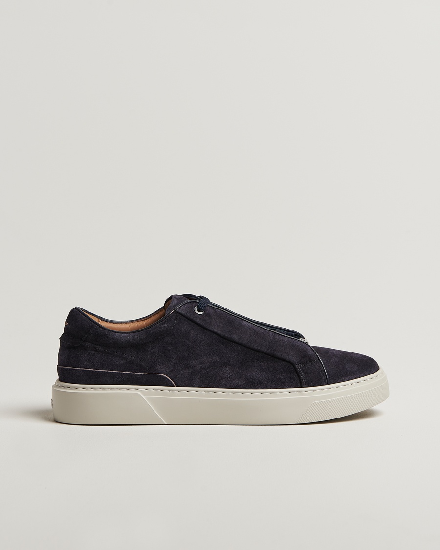 BOSS CAMEL Gary Suede Sneaker Dark Blue – Azul