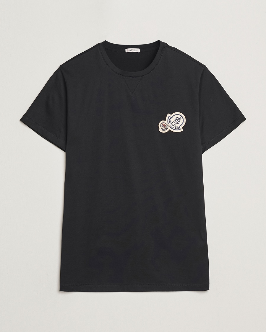 Moncler Double Logo T-Shirt Black – Negro