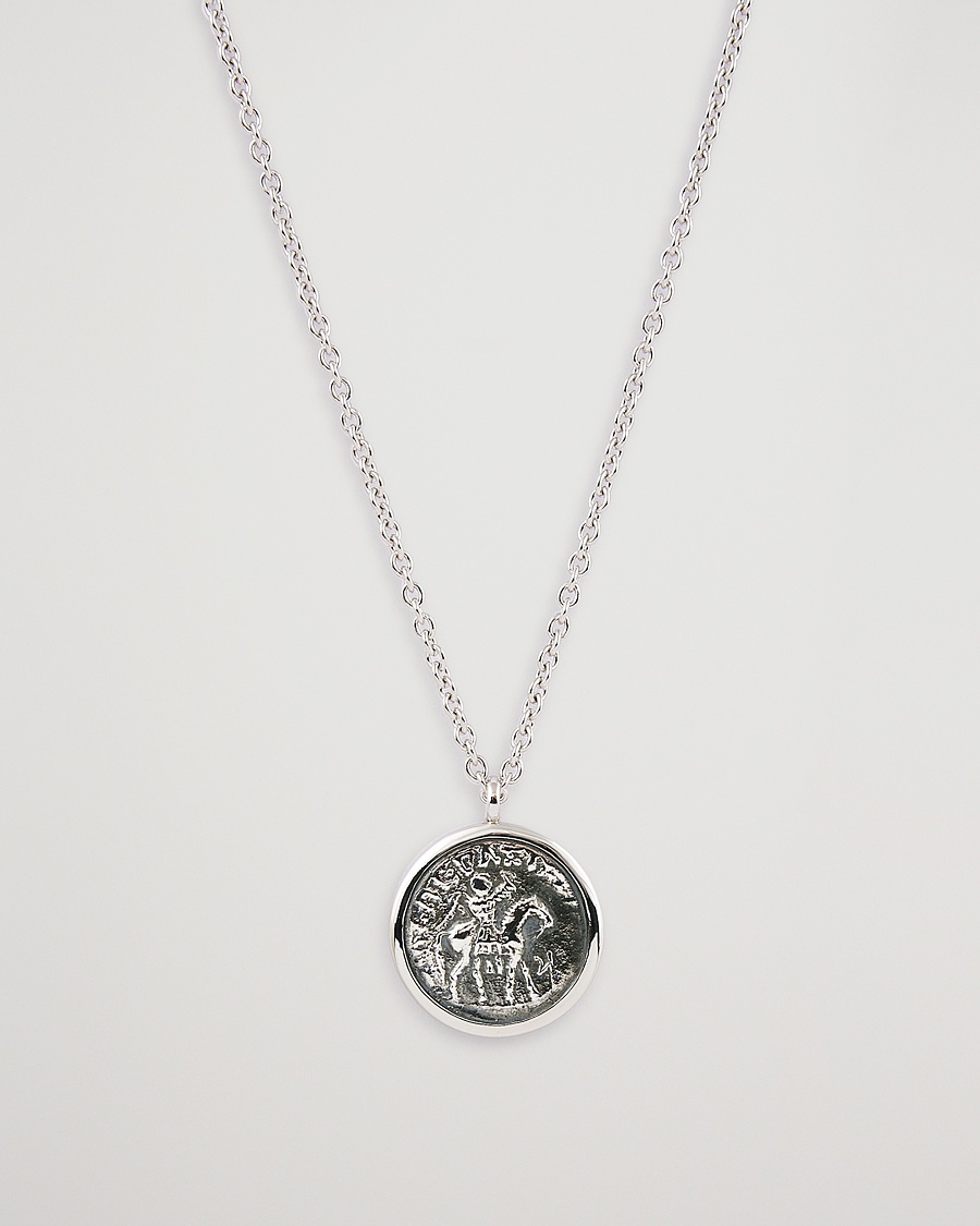 Tom Wood Coin Pendand Necklace Silver – Plata