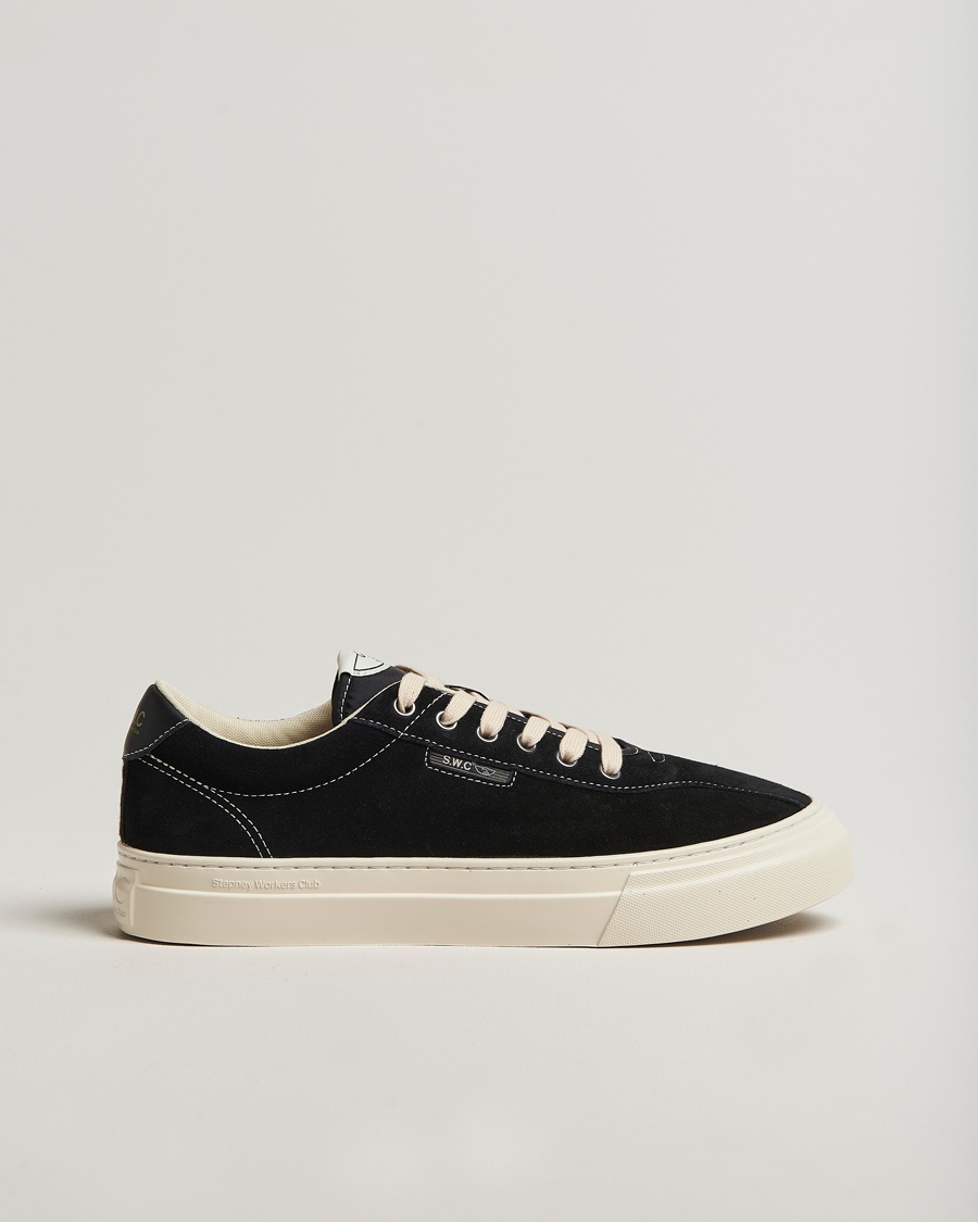 Stepney Workers Club Dellow 02 Cupsole Suede Sneaker Black – Negro