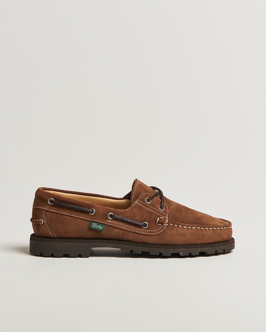 Paraboot Malo Moccasin Cognac Suede – Marrón