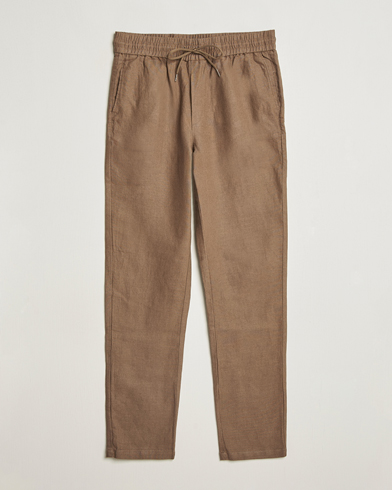 Les Deux Patrick Linen Pants Cub – Marrón