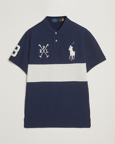 Polo Ralph Lauren Custom Slim Block Stripe Polo Newport Navy/Nevis – Azul