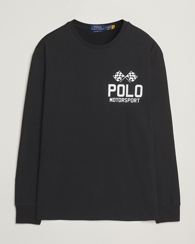 Polo Ralph Lauren RL Motorsport Long Sleeve Tee Polo Black – Negro