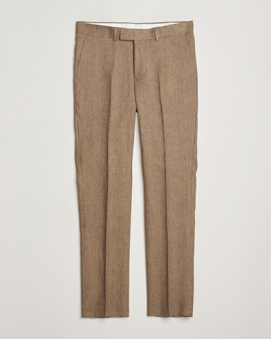 J.Lindeberg Lois Super Linen Pants Nutmeg – Marrón