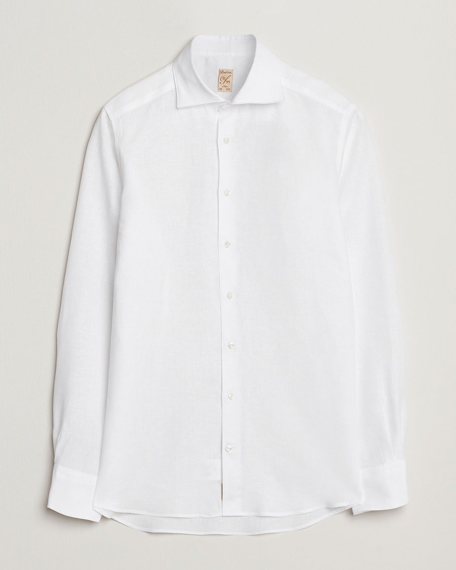 Stenströms 1899 Slim Linen Shirt White – Blanco