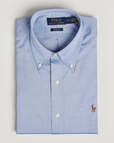 Polo Ralph Lauren Custom Fit Oxford Dress Shirt True Blue – Azul