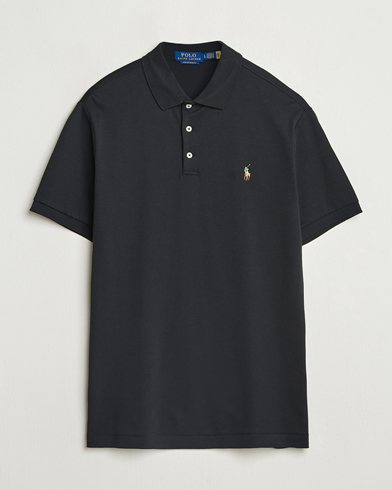 Polo Ralph Lauren Custom Slim Fit Cotton Polo Polo Black – Negro