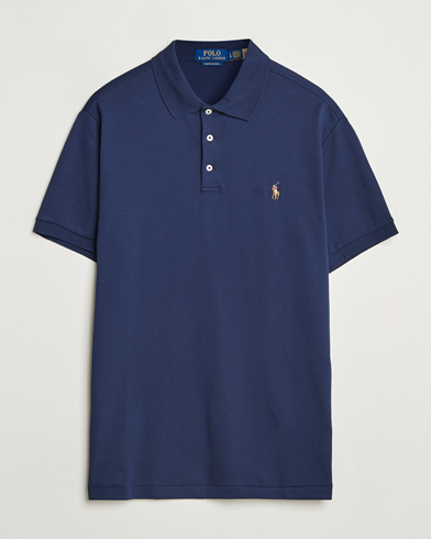 Polo Ralph Lauren Custom Slim Fit Cotton Polo Refined Navy – Azul