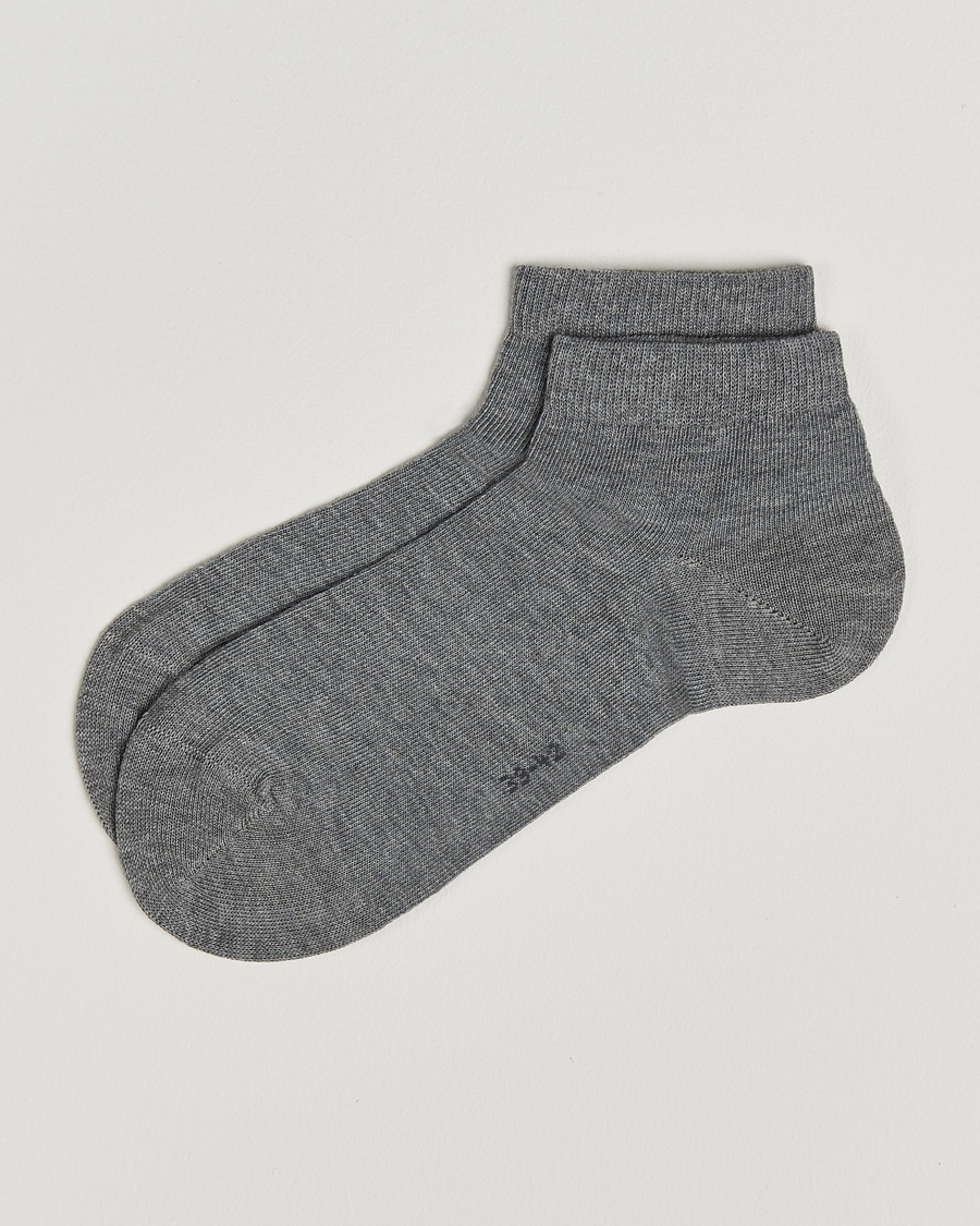 Falke Happy 2-Pack Cotton Sneaker Socks Light Grey Melange – Gris