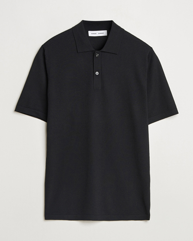 Samsøe Samsøe Sarown Knitted Polo Black – Negro