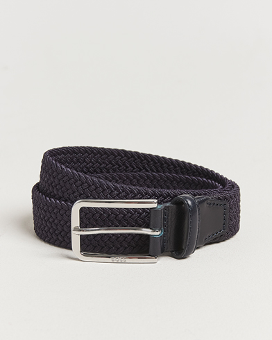 BOSS BLACK Clorio Elastic Woven Belt Navy – Azul