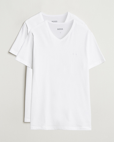 BOSS BLACK 2-Pack Relaxed Fit V-Neck T-Shirt White – Blanco