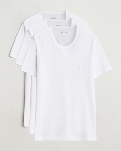 BOSS BLACK 3-Pack Crew Neck T-Shirt White – Blanco