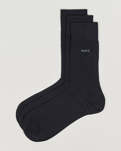 BOSS BLACK 3-Pack RS Uni Socks Dark Blue – Azul