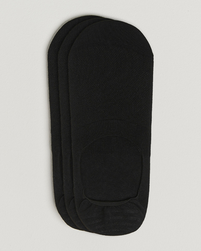 BOSS BLACK 3-Pack Invisible Socks Black – Negro