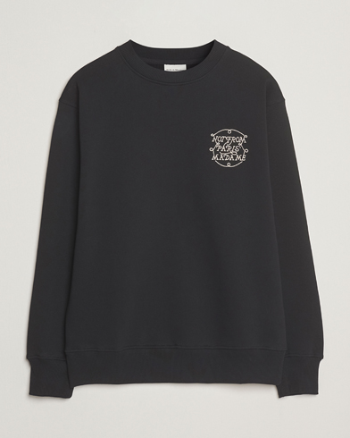 Drôle de Monsieur Slogan Tresses Sweatshirt Black – Negro